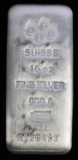 10 TROY OZ .999 FINE SILVER PAMP SUISSE INGOT BAR