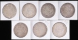 7 MORGAN SILVER DOLLAR COIN LOT G TO VF