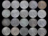 20 MIX DATE PEACE SILVER DOLLAR COIN LOT