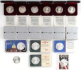 6 ROYAL CANADA MINT SILVER 50C & 6 AMERICAN EAGLES