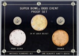 SUPER BOWL XXXII EVENT SILVER COIN PROOF SET