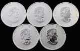 LOT OF 5 2014 CANADA DEVILS BRIGADE 2 DOLLARS