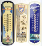 3 ADVERTISING THERMOMETER LOT PACKARD DUCKS UNL