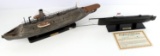 CIVIL WAR CSS VIRGINIA BOAT AND CSS HUNLEY MODELS
