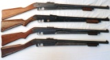 4 VINTAGE DAISY MODEL 25 .175 BB PUMP AIR RIFLES