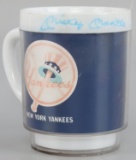 NEW YORK YANKEES SIGNED MICKEY MANTLE MUG & COA