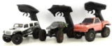 THREE RC CARS AX24 CRC RUBICON & AE-6 TRUCK