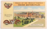 1938 INDIAN MOTORCYCLE POSTCARD SEE YA IN DAYTONA