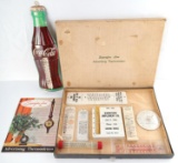 SUPERFINE LINE & COCA COLA THERMOMETER LOT