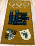 VINTAGE RUSSIAN OLYMPIC WOOL TAPESTRY