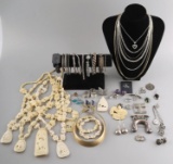 OVER 360 GRAMS OF STERLING SILVER JEWELRY