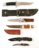 5 SMITH & WESSON HUNTING DAGGERS & KNIFE LOT