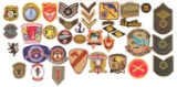 LOT OF 42  MILITARY AND  CIVILIAN BADGES