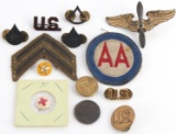 WWI WWII US PILOT WINGS COLLAR PINS INSIGNIA