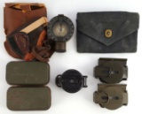WWII & POST US MILITARY COMPASS & EQUIPMENT LOT