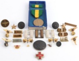 LOT OF US PINS AND MEDALS MEXICAN BORDER WAR