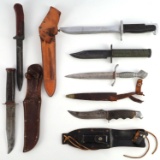 WWII & POST WAR BAYONETS FIGHTING KNIVES & MORE