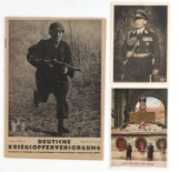 WWII GERMAN THIRD REICH PHOTO POSTCARD & MAG LOT