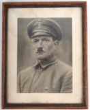 WWI GERMAN  PHOTO OF ADOLF HITLER  FRAMED