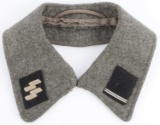 WWII GERMAN REICH OVERCOAT COLLAR W SS COLLAR TABS