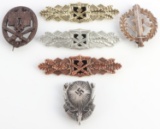 WWII GERMAN THIRD REICH BADGES LOT OF 6 COMBAT