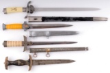 4 WWII GERMAN REICH REPRODUCTION DAGGER LOT