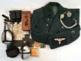 LARGE LOT OF WWII GERMAN & JAPANESE MILITARY ITEMS