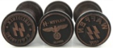 WWII GERMAN THIRD REICH SS HAND STAMP LOT OF 3