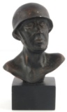 WWII GERMAN THIRD REICH SMALL BRONZE BUST