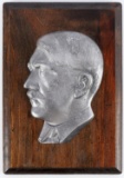 WWII GERMAN REICH ADOLF HITLER WOOD WALL PLAQUE