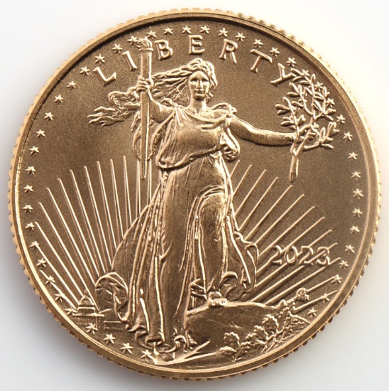 1/10TH OZ GOLD AMERICAN EAGLE BU COIN
