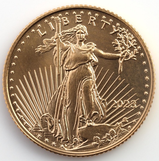 1/10TH OZ GOLD AMERICAN EAGLE BU COIN
