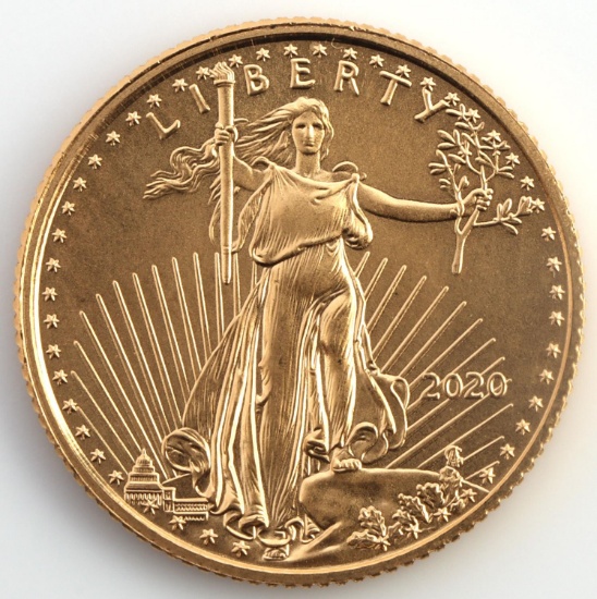 1/10TH OZ GOLD AMERICAN EAGLE COIN