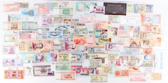116 WORLD BANKNOTE CURRENCY LOT