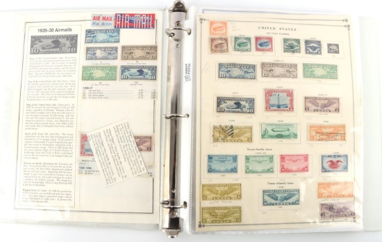 3 NEAR COMPLETE US STAMP SETS AIRMAIL SP DELIVERY