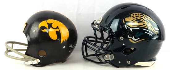 RIDDELL NFL JAGUARS IOWA HAWKEYES HELMET LOT