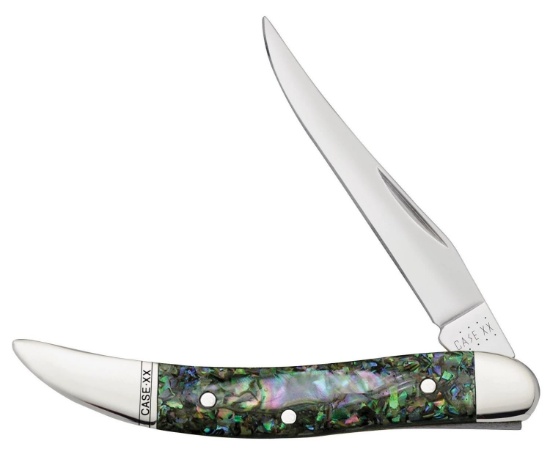 CASE POCKET KNIFE ABALONE SMALL TEXAS TOOTHPICK
