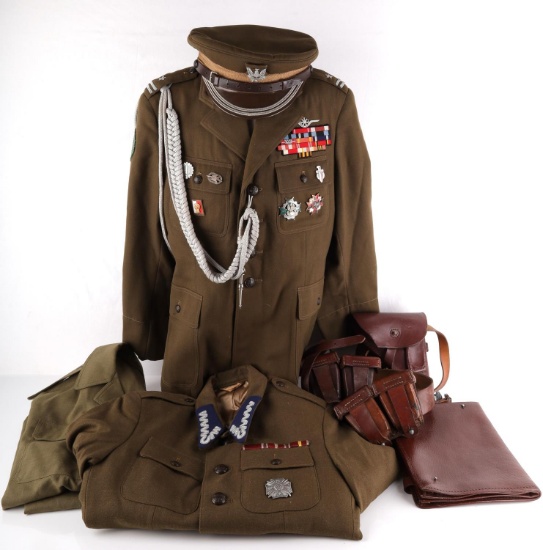 COLD WAR ERA POLISH ARMY TANKER OFFICER'S UNIFORM