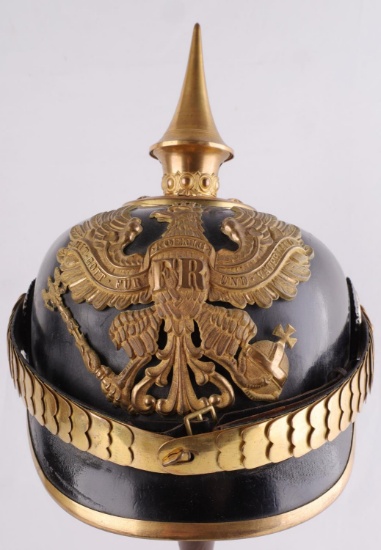 PRUSSIAN INFANTRY OFFICER SPIKE PICKLEHAUBE HELMET