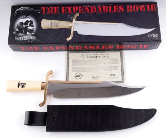 EXPENDABLES MOVIE BOWIE KNIFE AND SHEATH