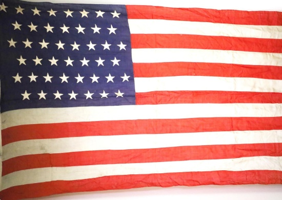 45 STAR VETERAN BURIAL FLAG 6 X 10 FEET NAMED