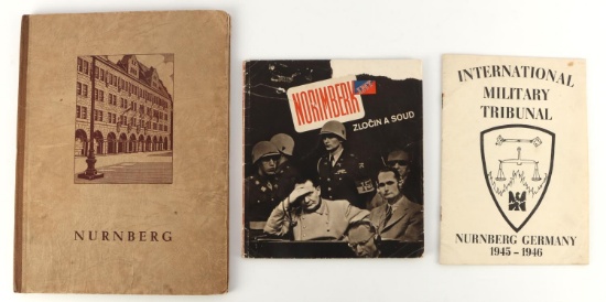 3 WWII GERMAN NUREMBERG TRIALS CITY BOOKLETS