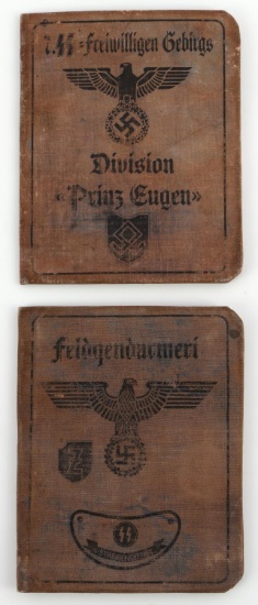WWII GERMAN AUSWEISES ID BOOK LOT OF 2