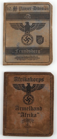 WWII GERMAN THIRD REICH AUSWEISES ID BOOK LOT OF 2