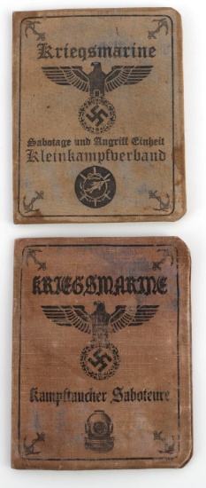 WWII GERMAN THIRD REICH SUBMARINIER ID BOOKS
