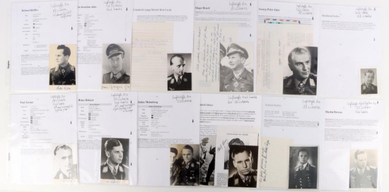 CHOICE COLLECTION OF 24 THIRD REICH LUFTWAFFE ACES