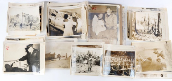 LOT OF 81 WWII WAR GERMANY AND PACIFIC AP PHOTOS
