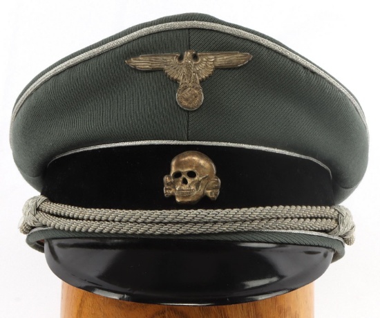 WWII GERMAN THIRD REICH SS OFFICER VISOR
