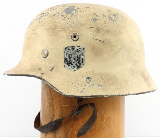 WWII GERMAN REICH M40 DOUBLE DECAL STAHLHELM