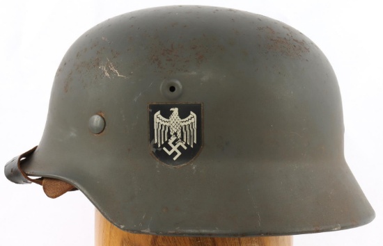 WWII GERMAN REICH DOUBLE DECAL M40 STAHLHELM